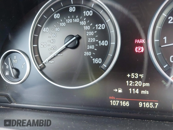 2013 BMW 5 Series 550i with VIN WBAFR9C55DDX79824, listed as a IAAI auction lot 41703036 with 107,166 mi miles and . Bid and sale history available at carsss.com. Image 7.