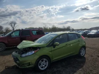 2018 Ford Fiesta SE with VIN 3FADP4EJXJM140597, listed as a Copart auction lot 53717885 with 0 mi miles and Non Repairable. Bid and sale history available at carsss.com. Image 1.
