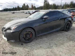 2015 Lexus RC 350 with VIN JTHSE5BC0F5002677, listed as a Copart auction lot 49537575 with 132,326 mi miles and Salvage Title. Bid and sale history available at carsss.com. Image 1.