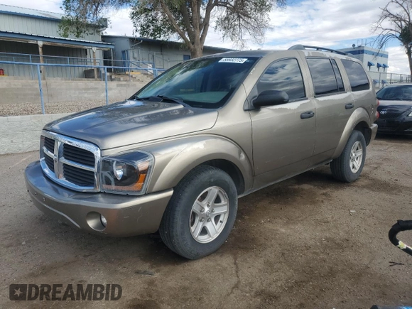 2005 Dodge Durango SLT with VIN 1D4HD48N35F605264, listed as a Copart auction lot 55932775 with 170,548 mi miles and Salvage title. Bid and sale history available at DreamBid. Image 1.
