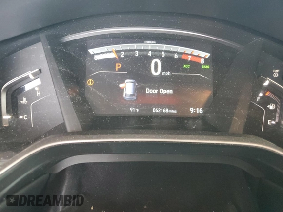 2020 Honda CR-V EX with VIN 5J6RW1H59LA006982, listed as a Copart auction lot 64681805 with 62,168 mi miles and Salvage title. Bid and sale history available at DreamBid. Image 9.