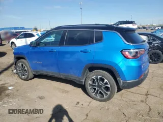 2022 Jeep Compass Limited with VIN 3C4NJDCB6NT102209, listed as a Copart auction lot 54700305 with 20,888 mi miles and Clean title. Bid and sale history available at DreamBid. Image 2.
