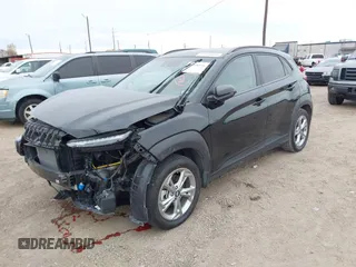 2023 Hyundai Kona SEL with VIN KM8K6CAB1PU045312, listed as a IAAI auction lot 41298596 with 7,767 mi miles. Bid and sale history available at carsss.com. Image 17.