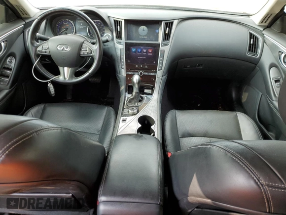2014 Infiniti Q50 Hybrid Premium with VIN JN1AV7AP2EM692078, listed as a Copart auction lot 86895944 with 123,940 mi miles and Salvage title. Bid and sale history available at DreamBid. Image 8.