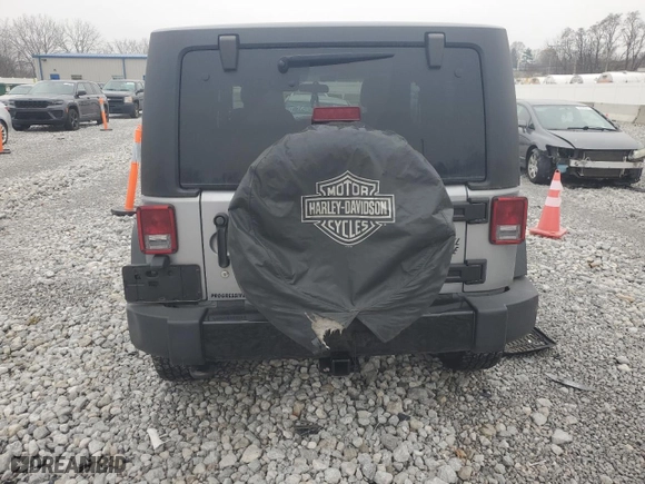 2018 Jeep Wrangler JK Freedom Edition with VIN 1C4AJWAG2JL832486, listed as a Copart auction lot 81105144 with 80,660 mi miles and Salvage Title. Bid and sale history available at carsss.com. Image 6.