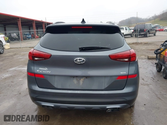 2019 Hyundai Tucson Ultimate with VIN KM8J3CAL2KU929121, listed as a IAAI auction lot 40793502 with 142,846 mi miles. Bid and sale history available at carsss.com. Image 16.