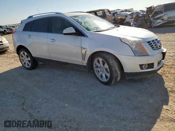 2016 Cadillac SRX Performance Collection with VIN 3GYFNCE37GS573748, listed as a Copart auction lot 57506005 with 136,605 mi miles and Salvage title. Bid and sale history available at DreamBid. Image 4.