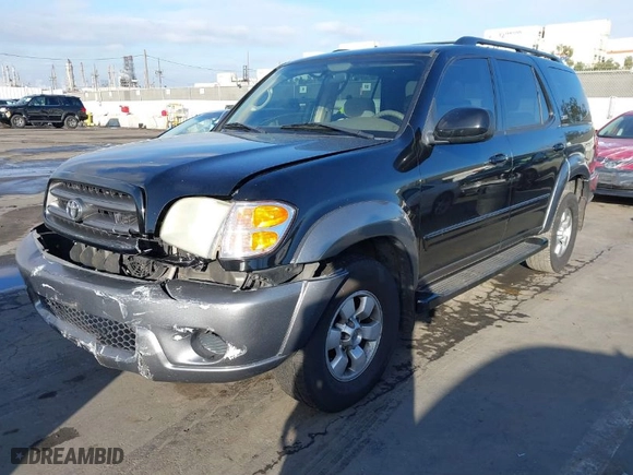 2004 Toyota Sequoia SR5 with VIN 5TDZT34A74S237767, listed as a IAAI auction lot 41499624 with 144,574 mi miles. Bid and sale history available at carsss.com. Image 2.
