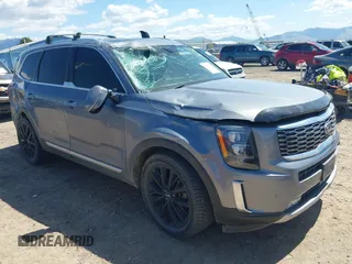 2020 Kia Telluride SX z VIN 5XYP5DHC0LG031351, wystawiony jako IAAI lot #42152257 z przebiegiem 108 351 mil mil oraz . Historia ofert i sprzedaży dostępna na DreamBid. Obrazek 1.