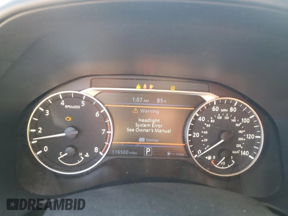2019 Nissan Altima SR with VIN 1N4BL4CV8KC203983, listed as a Copart auction lot 46869385 with 116,500 mi miles and Salvage Title. Bid and sale history available at carsss.com. Image 9.