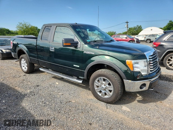 2012 Ford F-150 XL with VIN 1FTFX1ET6CFB05495, listed as a Copart auction lot 64080505 with 161,251 mi miles and Clean title. Bid and sale history available at DreamBid. Image 4.
