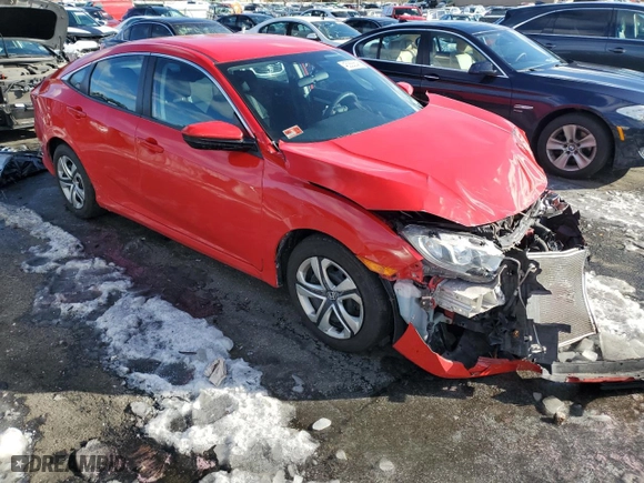 2017 Honda Civic Sedan LX with VIN 2HGFC2F50HH525309, listed as a Copart auction lot 45356645 with 0 mi miles and Salvage Title. Bid and sale history available at carsss.com. Image 4.
