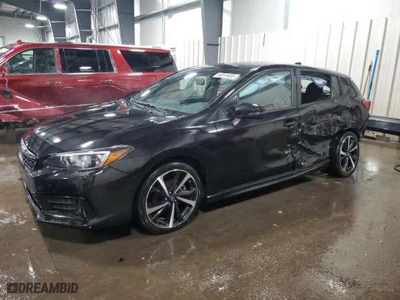 2023 Subaru Impreza Sport with VIN 4S3GTAM69P3700344, listed as a Copart auction lot 44818495 with 40,861 mi miles and Salvage Title. Bid and sale history available at carsss.com. Image 1.