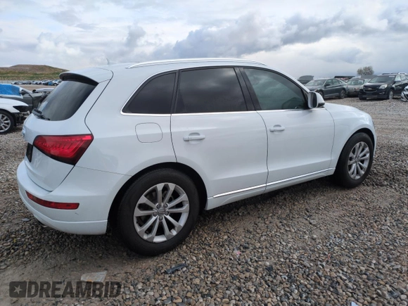 2013 Audi Q5 Premium with VIN WA1CFAFP8DA075903, listed as a Copart auction lot 53667435 with 114,337 mi miles and Salvage title. Bid and sale history available at DreamBid. Image 3.