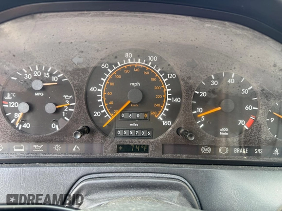 1994 Mercedes-Benz SL with VIN WDBFA63E0RF094472, listed as a Copart auction lot 58923925 with 55,706 mi miles and Clean title. Bid and sale history available at DreamBid. Image 8.