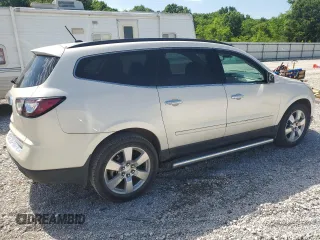 2014 Chevrolet Traverse LTZ z VIN 1GNKRJKD7EJ175097, wystawiony jako Copart lot #56717045 z przebiegiem 113 041 mil mil oraz Szkoda całkowita • Salvage title. Historia ofert i sprzedaży dostępna na DreamBid. Obrazek 3.