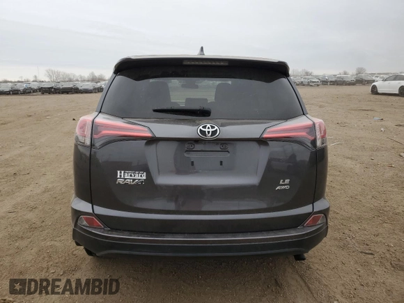 2018 Toyota RAV4 LE with VIN JTMBFREVXJJ226235, listed as a Copart auction lot 52299325 with 102,652 mi miles and Salvage Title. Bid and sale history available at carsss.com. Image 6.