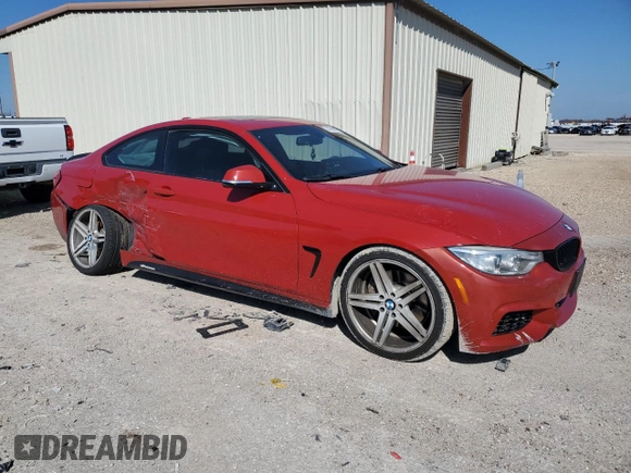2015 BMW 4 Series 435i with VIN WBA3R1C53FK193111, listed as a Copart auction lot 43290685 with 114,213 mi miles and Salvage Title. Bid and sale history available at DreamBid. Image 4.