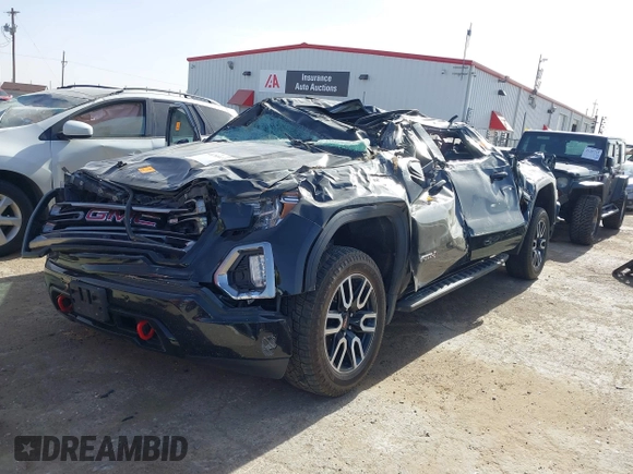 2021 GMC Sierra 1500 AT4 with VIN 3GTU9EET5MG179368, listed as a IAAI auction lot 41206653 with 1 mi miles. Bid and sale history available at carsss.com. Image 18.