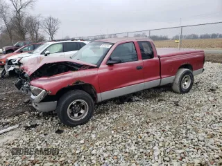 1999 Dodge Dakota SLT with VIN 1B7GL22X0XS268203, listed as a Copart auction lot 85155594 with 185,142 mi miles and Salvage Title. Bid and sale history available at carsss.com. Image 1.