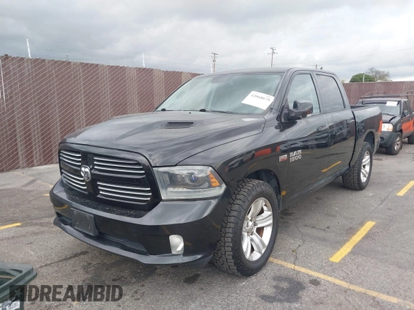 2015 Ram 1500 Sport with VIN 1C6RR6MT9FS613551, listed as a IAAI auction lot 42068675 with 199,576 mi miles and . Bid and sale history available at DreamBid. Image 18.