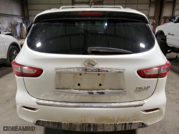 2015 Infiniti QX60 with VIN 5N1AL0MM8FC531779, listed as a Copart auction lot 43205035 with NaN miles and Salvage Title. Bid and sale history available at carsss.com. Image 6.