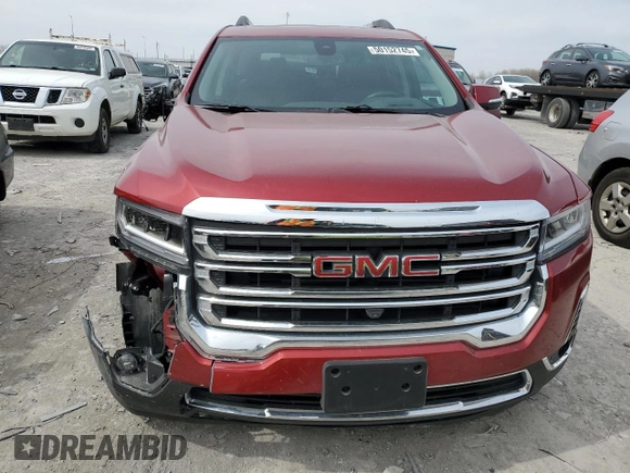 2023 GMC Acadia SLT with VIN 1GKKNULS0PZ264635, listed as a Copart auction lot 50152745 with 16,686 mi miles and Salvage Title. Bid and sale history available at DreamBid. Image 5.