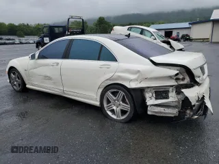 2012 Mercedes-Benz S 550 with VIN WDDNG9EB6CA454404, listed as a Copart auction lot 58082345 with 107,699 mi miles and Salvage title. Bid and sale history available at DreamBid. Image 2.