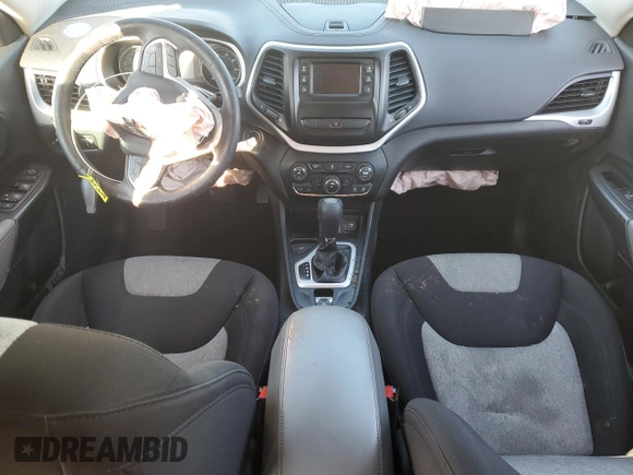 2014 Jeep Cherokee Sport with VIN 1C4PJLAB4EW241559, listed as a Copart auction lot 48268515 with 120,084 mi miles and Salvage Title. Bid and sale history available at DreamBid. Image 8.