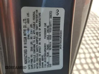 2018 Infiniti Q60 Luxe with VIN JN1EV7EKXJM340831, listed as a Copart auction lot 57178455 with 99,445 mi miles and Salvage title. Bid and sale history available at DreamBid. Image 12.