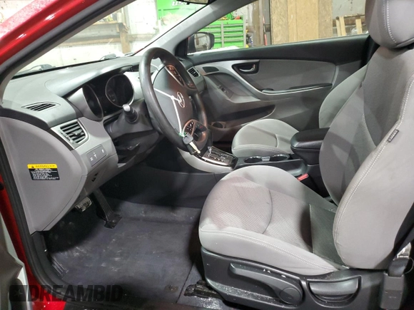 2013 Hyundai Elantra Coupe GS with VIN KMHDH6AE7DU018741, listed as a Copart auction lot 88464035 with 92,495 mi miles and Salvage Title. Bid and sale history available at carsss.com. Image 7.