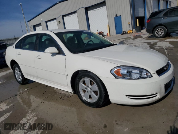 2009 Chevrolet Impala LT with VIN 2G1WT57KX91119948, listed as a Copart auction lot 49243045 with 110,862 mi miles and Salvage Title. Bid and sale history available at DreamBid. Image 4.
