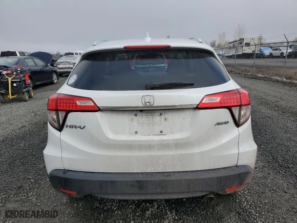 2022 Honda HR-V EX-L with VIN 3CZRU6H73NM708466, listed as a Copart auction lot 46943045 with 21,912 mi miles and Salvage Title. Bid and sale history available at carsss.com. Image 6.