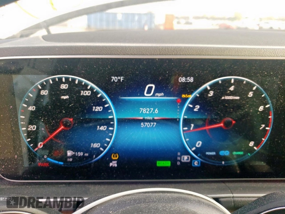 2023 Mercedes-Benz GLE 450 with VIN 4JGFB5KB5PA863344, listed as a Copart auction lot 49976145 with 57,077 mi miles and Salvage title. Bid and sale history available at DreamBid. Image 9.