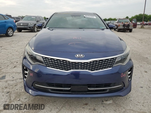 2016 Kia Optima SXL Turbo with VIN 5XXGV4L27GG118110, listed as a Copart auction lot 60284355 with 91,913 mi miles and Salvage title. Bid and sale history available at DreamBid. Image 5.