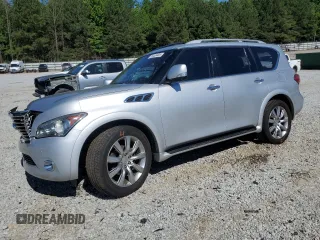 2013 Infiniti QX56 z VIN JN8AZ2NF6D9550330, wystawiony jako Copart lot #55453405 z przebiegiem 156 036 mil mil oraz Szkoda całkowita • Salvage title. Historia ofert i sprzedaży dostępna na DreamBid. Obrazek 1.