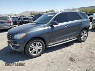 2015 Mercedes-Benz M with VIN 4JGDA5JB9FA592587, listed as a Copart auction lot 52114055 with 73,978 mi miles and Salvage Title. Bid and sale history available at carsss.com. Image 1.