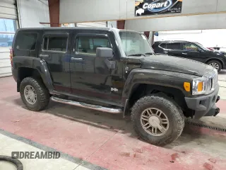 2007 Hummer H3 SUV with VIN 5GTDN13E078149416, listed as a Copart auction lot 78596274 with 189,235 mi miles and Clean Title. Bid and sale history available at carsss.com. Image 4.