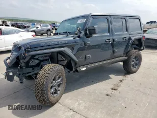 2021 Jeep Wrangler Unlimited Sport S with VIN 1C4HJXDN0MW859686, listed as a Copart auction lot 51352355 with 49,984 mi miles and Salvage Title. Bid and sale history available at carsss.com. Image 1.