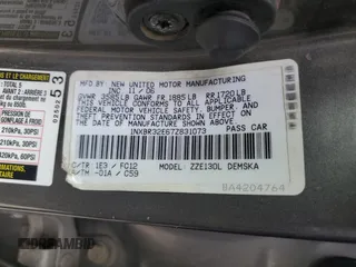2007 Toyota Corolla CE with VIN 1NXBR32E67Z831073, listed as a Copart auction lot 54115235 with 253,281 mi miles and Salvage Title. Bid and sale history available at DreamBid. Image 13.
