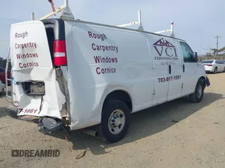 2017 Chevrolet Express Cargo Van with VIN 1GCZGHFG5H1349912, listed as a IAAI auction lot 41638800 with 126,262 mi miles. Bid and sale history available at carsss.com. Image 4.