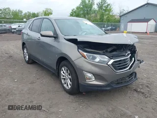 2018 Chevrolet Equinox LT z VIN 3GNAXJEV3JS640232, wystawiony jako IAAI lot #42252838 z przebiegiem 65 653 mil mil oraz . Historia ofert i sprzedaży dostępna na DreamBid. Obrazek 1.