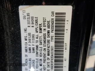 2014 Honda Accord Touring z VIN 1HGCR3F92EA002801, wystawiony jako Copart lot #59150495 z przebiegiem 112 377 mil mil oraz Szkoda całkowita • Salvage title. Historia ofert i sprzedaży dostępna na DreamBid. Obrazek 12.