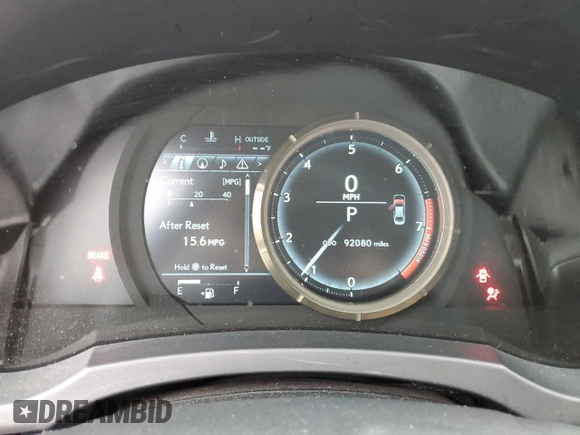2015 Lexus IS 250 with VIN JTHCF1D24F5022185, listed as a Copart auction lot 62381605 with 92,080 mi miles and Salvage title. Bid and sale history available at DreamBid. Image 9.
