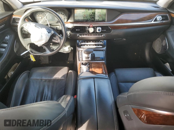 2019 Genesis G90 z VIN KMTF54JH3KU054168, wystawiony jako Copart lot #83710824 z przebiegiem 39 347 mil mil oraz Szkoda całkowita • Salvage title. Historia ofert i sprzedaży dostępna na DreamBid. Obrazek 8.