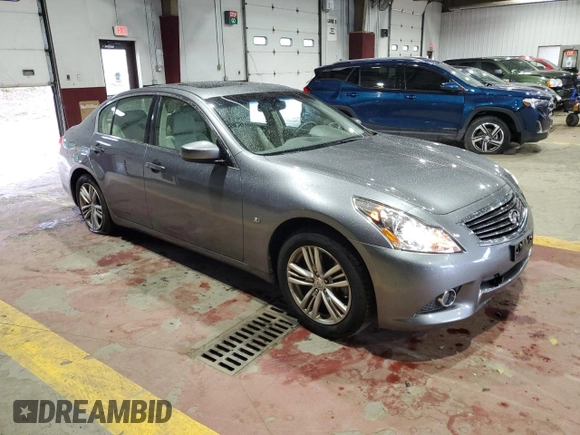 2015 Infiniti Q40 with VIN JN1CV6AR0FM521867, listed as a Copart auction lot 64668144 with 42,905 mi miles and Salvage Title. Bid and sale history available at carsss.com. Image 4.