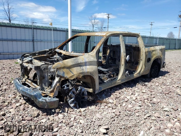 2022 Chevrolet Silverado 1500 LT with VIN 1GCUDDET6NZ632522, listed as a Copart auction lot 55029025 with Not Provided miles and Salvage Title. Bid and sale history available at DreamBid. Image 1.