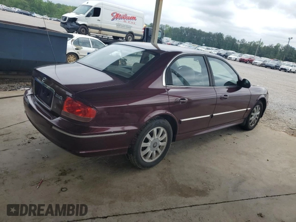 2003 Hyundai Sonata GLS with VIN KMHWF35H43A869994, listed as a Copart auction lot 54252335 with 50,203 mi miles and Salvage Title. Bid and sale history available at carsss.com. Image 3.