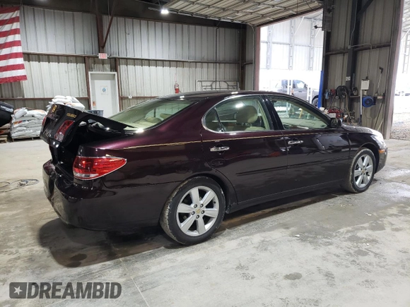2005 Lexus ES 330 with VIN JTHBA30G455115214, listed as a Copart auction lot 86619964 with 88,706 mi miles and Salvage Title. Bid and sale history available at carsss.com. Image 3.