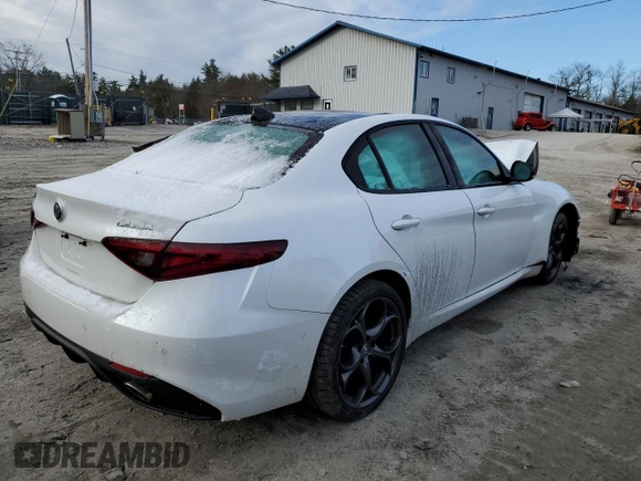 2019 Alfa Romeo Giulia Ti Sport with VIN ZARFANBN8K7604490, listed as a Copart auction lot 66973182 with 0 mi miles. Bid and sale history available at carsss.com. Image 3.